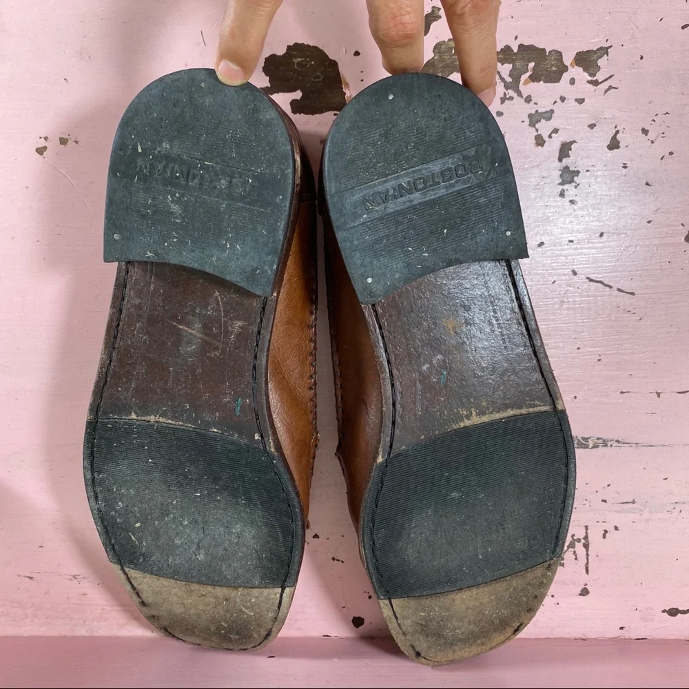 Bostonian Leather Basket Weaved Loafers Men’s 8.5M Brown Tassels - Picture 8 of 8